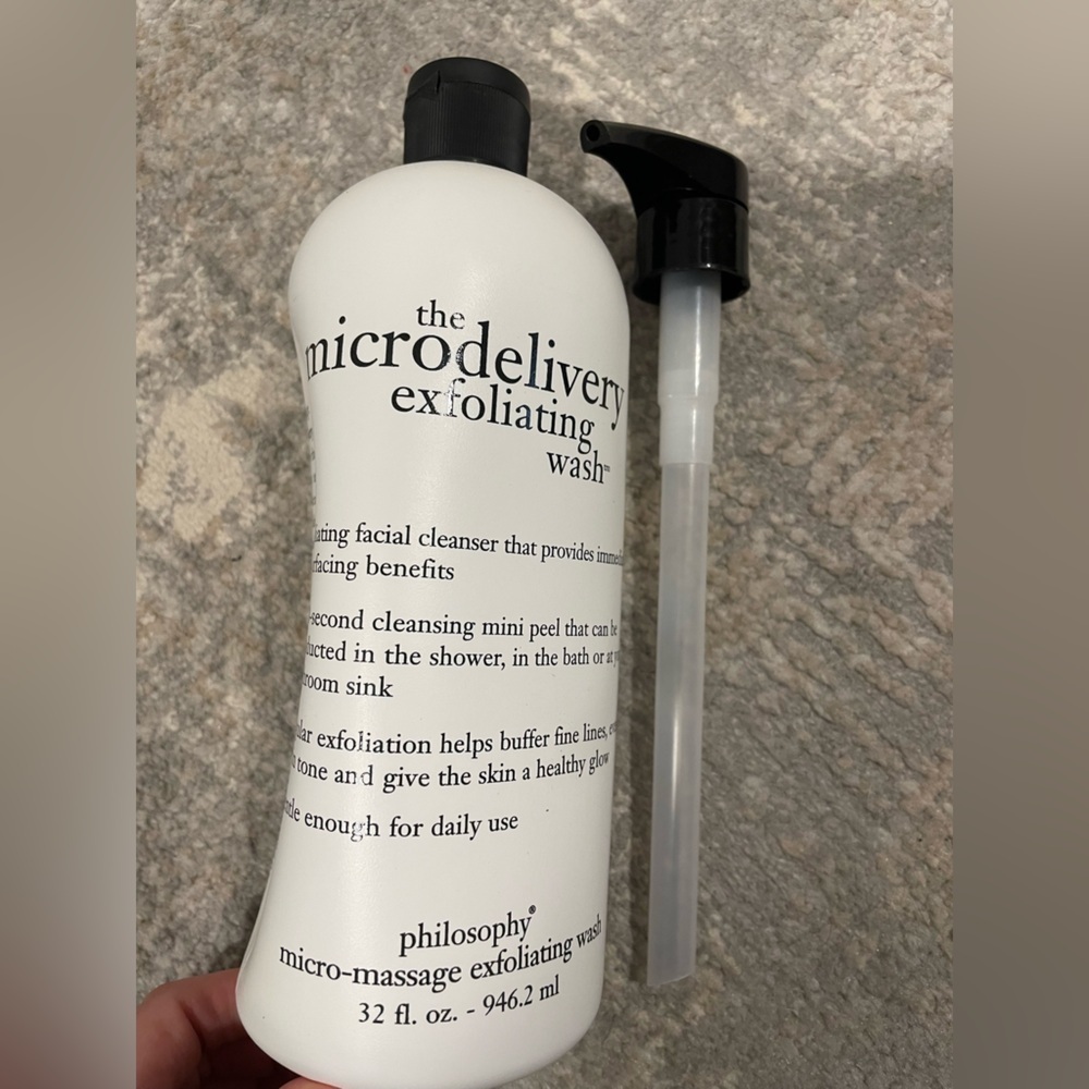 NEW Philosophy Microdelivery Exfoliating Daily Face Wash Unsealed 32oz With Pump